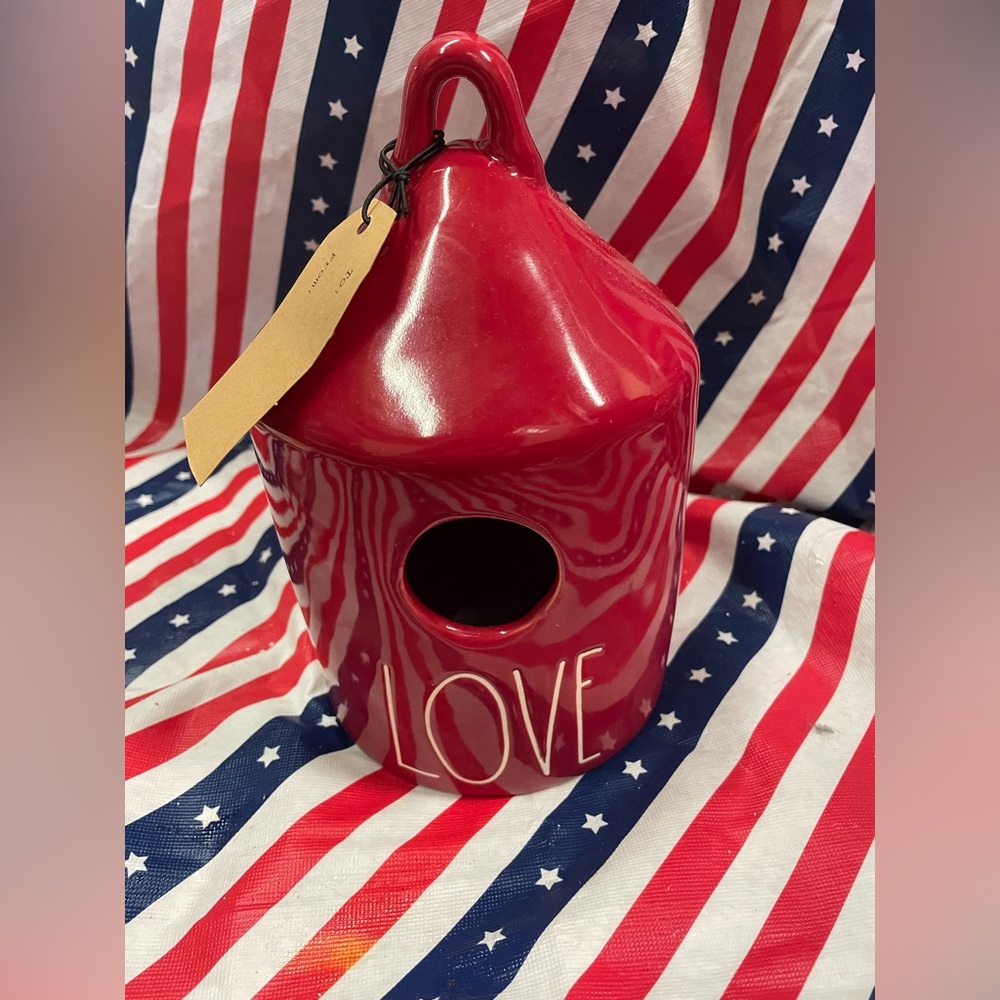 Rae dunn love bird house